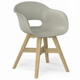 thumbnail image 4 of Simpli Home Kona Contemporary Outdoor Dining Chair in Plastic ( Set of 2 ) in Taupe, 4 of 8