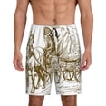 thumbnail image 2 of Picia Western Scenery With Old Wagon Pajama Shorts for Men, Men's Pajama Bottoms, Sleepwear,Short Pajama Pants-XX-Large, 2 of 9