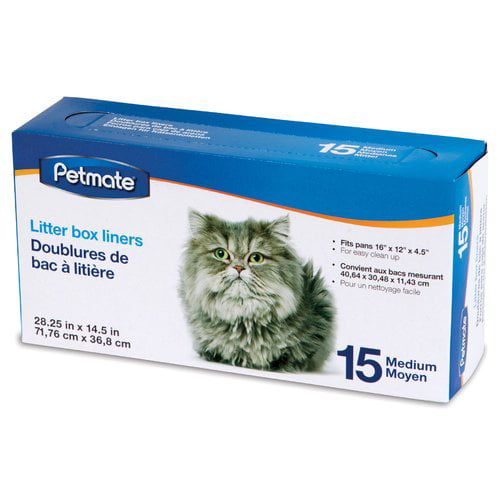 PETOCAT Litter Box Liners, 34 Count Jumbo Cat Litter Pan Liners, Draws –  KOL PET