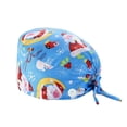 thumbnail image 1 of Working Cap Sweatband Bouffant Turban Hat Buttons Tie Back Adjustable, 1 of 2