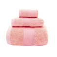 thumbnail image 1 of Set Towels Bath Towels Square Towels 3 Piece Set Long Staple Absorbent Set Plain Color, 1 of 5