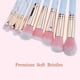 thumbnail image 2 of Pinceles Pinceles Pcs Set de herramientas para sombra de ojos Pinceles Maquillaje 10 Pinceles para difuminar cosméticos, 2 of 8