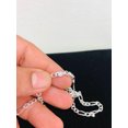 thumbnail image 3 of Figaro Link Chain Necklace For Men or Womens in Sterling Silver 925 22" 4mm 10g Everyday Necklace / Cadena Figaro Link en Plata Pura Para Hombre y Mujer, 3 of 6