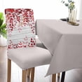 thumbnail image 5 of Dining Chair Covers Set of 4,Rustic Blue Ombre Eucalyptus Leaf Universal Stretch Kitchen Seat Covers Parsons Chair Protector Slipcover for Home Restaurant Party Decor,Leaves on White Wood Plank, 5 of 6