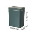 thumbnail image 3 of Bathroom Trash can with Automatic Touchless Lid,4 Gallon Motion Sensor Small Garbage Can, Smart Trash Bin for Bedroom, Office, Living Room （Green）, 3 of 6