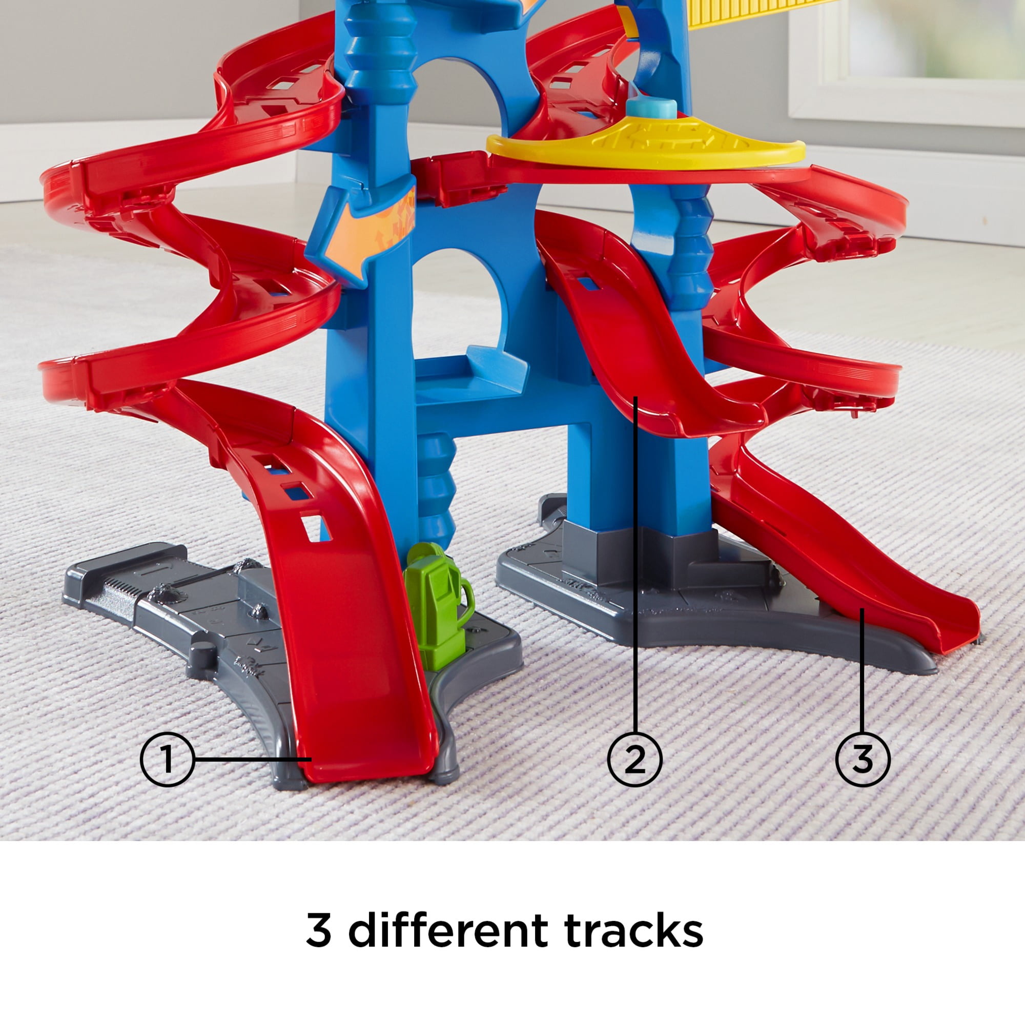 little people take turns skyway wheelies racetrack set