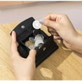 thumbnail image 4 of 2025 New Genuine Leather RFID Blocking Card Holder Organizer Pocket Mini Wallet, Unisex Anti-Credit Card Fraud Folding Mini Wallet, 4 of 8