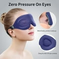 thumbnail image 5 of Sparklane - Sleep Mask for Back and Side Sleeper, Block Out Light, Luxury Sleeping Eye Mask of 3D Night Blindfold, Zero Pressure Breathable Travel Eye Cover Blue, 5 of 13