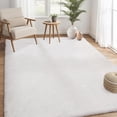 thumbnail image 6 of Memoryfield 9' x 12' Area Rug, Plush Non-Skid Rug, for Bedroom Living Room Nursery, White, 6 of 9
