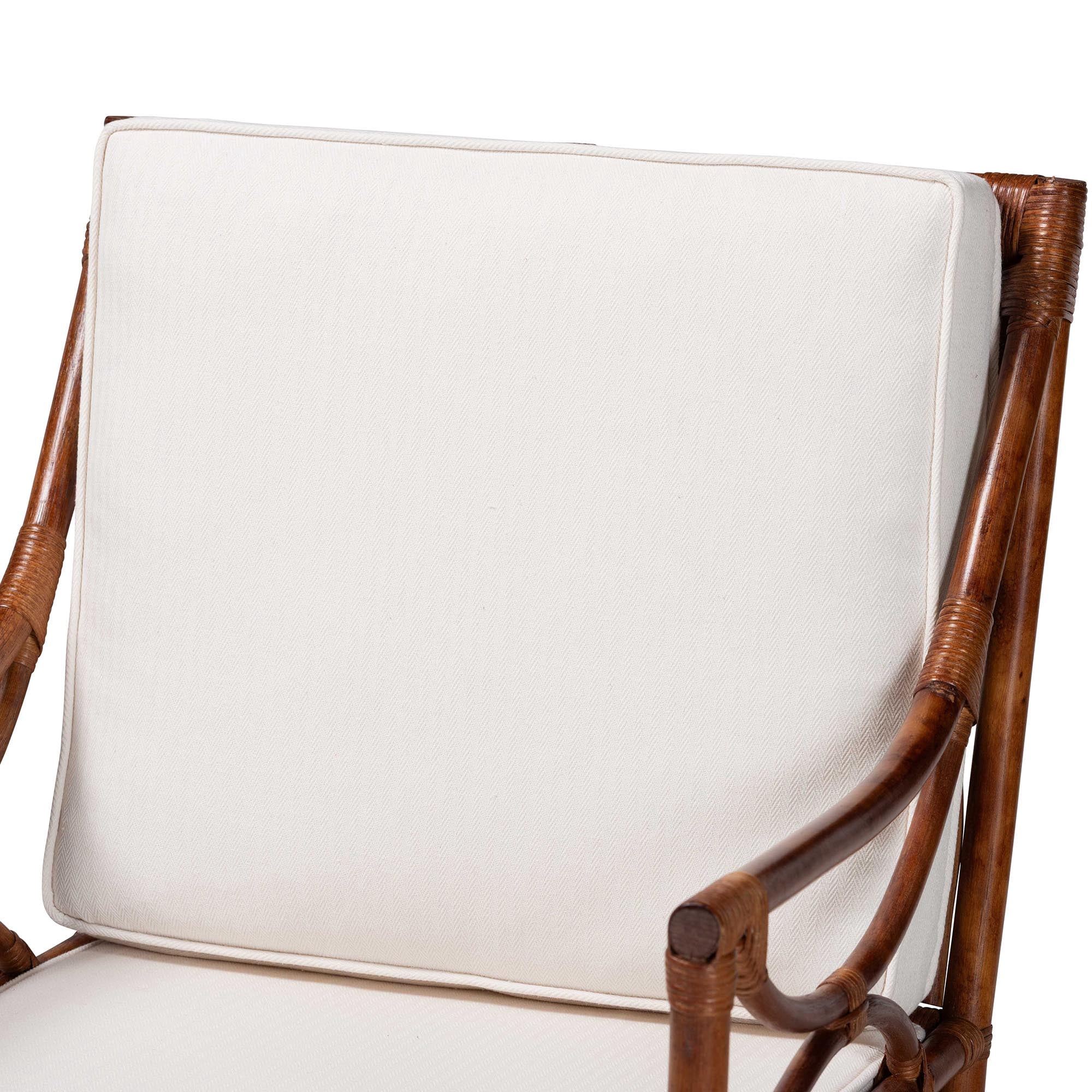 bali & pari Cleantha Boho Armchair, Marbled Tortoise Brown
