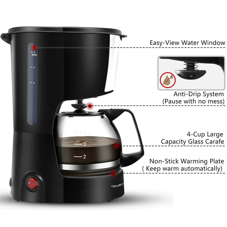 Aigostar Programmable Coffee Maker, 8 Cup Coffee Maker with Glass