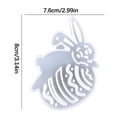 thumbnail image 3 of Wovilon Household Supplies Easter Keychain Mold Keyring Pendant Epoxy Resin Molds Easter Silicone Mould, 3 of 8