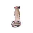 thumbnail image 2 of Unique Bargains Women's Block Heel Printed Open Toe Ankle Strap Sandals, 2 of 7