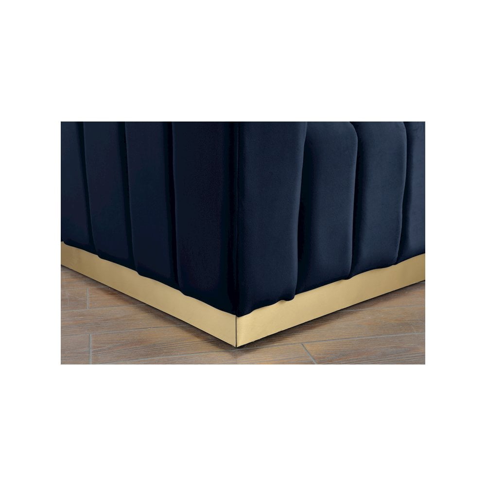 Meridian Furniture Marlon Navy Velvet Sofa