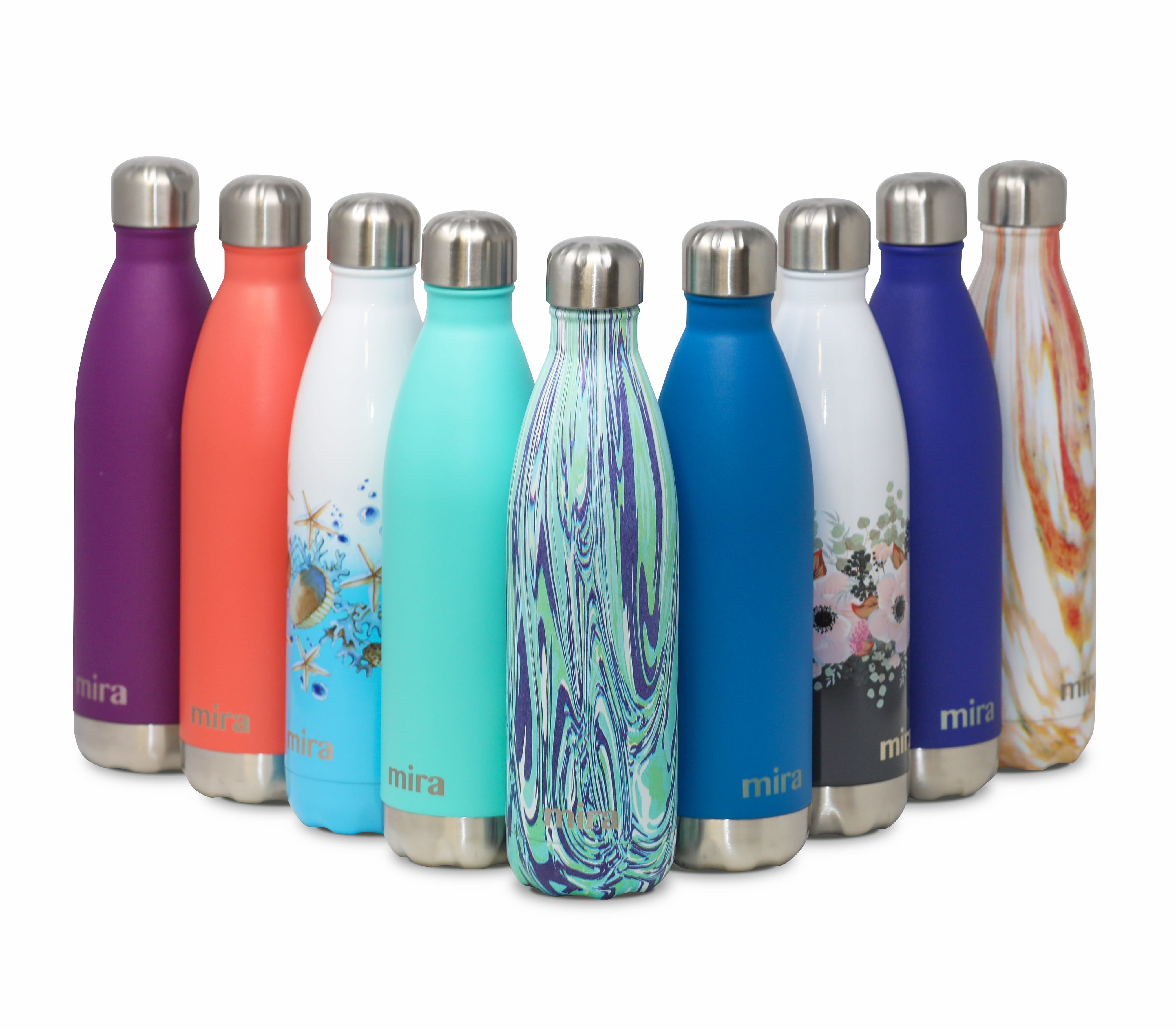 MIRA Vacuum Insulated Travel Water Bottle Leakproof Double Walled