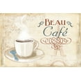 thumbnail image 2 of Grey, Jace 18x13 Gold Ornate Wood Framed with Double Matting Museum Art Print Titled - Beau Cafe, 2 of 4