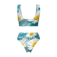 thumbnail image 6 of Rocae Daisy Flowers for Bikini Set for Women Two Piece Sexy High Swimsuits Split Crossover Bikini X-Large, 6 of 9