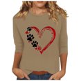thumbnail image 2 of Sakmal Long Sleeve Cute Tops for Women Green Crew Neck Solid T-Shirts Womens Shirts Under $5, 2 of 4