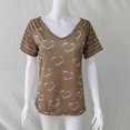 thumbnail image 4 of 2XL Camiseta con estampado de corazón de amor para mujer Camisetas gráficas de manga corta Camisas, 4 of 5