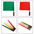 thumbnail image 2 of Green Sports Referee Flag 4 Pieces Track and Field Event Referee Flag Football Goal Flag Flag Bearer Flag Sponge Handle, 2 of 6