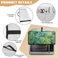 thumbnail image 6 of Renewold Toaster Oven Cover Stain-Resistant Air Fryer Smart Oven Protector with Storage Pockets Easy Clean Kitchen Appliance Accessories, 18.5 x 14.5 x 9 Inches, Monstera Leaf Green, 6 of 7