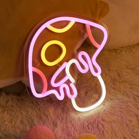 LED Neon Mushroom Cute Neon Sign, USB Powered Neon Signs Night Light, 3D Wall Art & Game room Bedroom Living Room party Decor lamp for Children Kids Girls Boys
