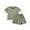 Green, variant on ZACPNCV Toddler Boys Girls Outfits Kids 2 Piece Home Clothes Summer Outfits Solid Short Sleeve T Shirt with Shorts Set Olive Green 2-3 Years