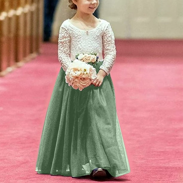 EHQJNJ Girls Easter Dresses Size 10-12 Girls Lace Back A Line Straight Leg  Ballet Short Party Christmas Long Sleeved Dress Pageant Dresses for Girls  Girls Velvet Dress - Walmart.ca