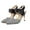 Black, variant on Floenr Womens Sandals Flip Flops for Women,Women's Shoes Elastic Band Sandals Super High Heel Pointed Toe Casual Plaid Stilettos
