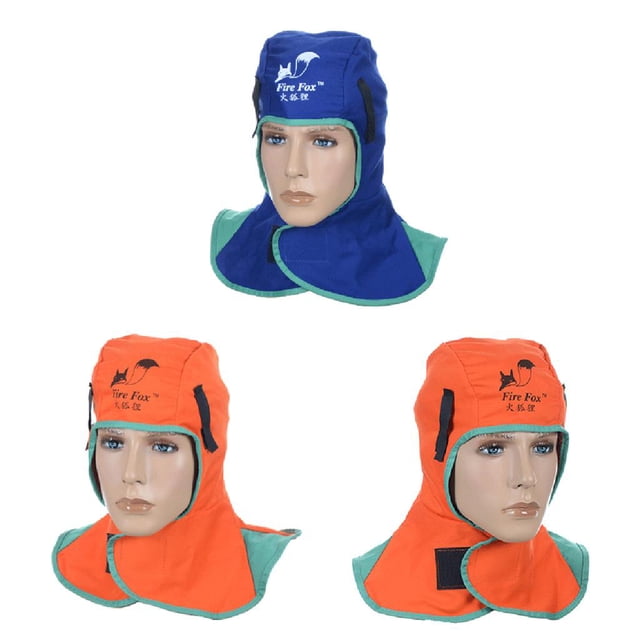 Cubierta protectora de soldadura Cola 3 piezas sombrero retardante de llama azul