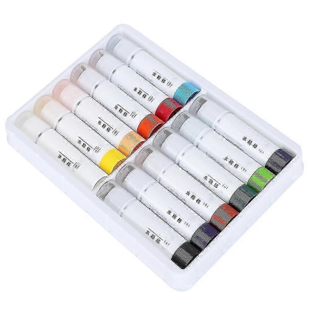 12Pcs Gouache Paint Sticks Children's Rotating Crayons Washable Colorful Heavy Color Stick