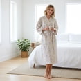 thumbnail image 5 of Japanese Women's Robe Cotton Kimono Robe Yukata Bathrobe Pajamas Long Loose Comfortable Dressing Gown Sleepwear Bath Wrap Spa, 5 of 7