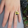 thumbnail image 2 of I Can't Do It Rosie The Riveter Vintage Retro Defeatist Silver Plated Adjustable Novelty Ring, 2 of 3
