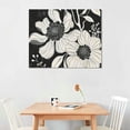 thumbnail image 2 of Orinice Modern Abstract Black Flower Canvas Wall Art Minimalist Nature Botanical Floral Room Aesthetic Posters Vintage Farmhouse Plant Gallery Prints Paintings Decor for Bedroom Living Room  16x12in, 2 of 6