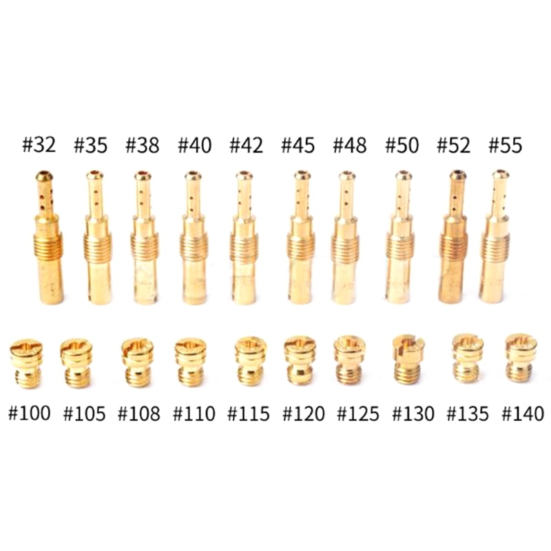 20X Carburetor Main Jet & Slow Pilot Jet Kit Set For PWK Keihin OKO CVK