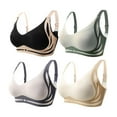 thumbnail image 6 of Best-Super Gather Wireless Push-up Bra Women Gathered Up Soft Support Lift-up Br H9Z8, 6 of 8
