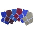 thumbnail image 5 of Royal Mart 06 Men's Cotton Handkerchief Set - 15+ inches, Dark Striped, Multi-Color Handkerchief, 5 of 7