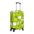 thumbnail image 3 of Easygdp Green Apple Print Elastic and Washable Suitcase Protective Cover with Hidden Zipper Fits 18-32 inch Luggage -X-Large, 3 of 9