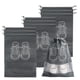 thumbnail image 1 of 10 Bolsas para zapatos Juego de bolsas para zapatos de lana impermeables a prueba de polvo con ventana de visualización y cordón para zapatos/zapatillas de deporte/botas/sandalias/zapatos de niños, 1 of 5