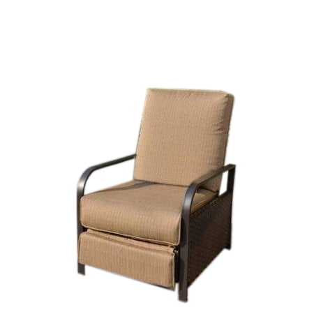 Mainstays Woven Wicker Outdoor Recliner, Wicker Reclining Patio Chair
