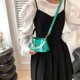 thumbnail image 2 of Y2K Bolso tipo cubo con perlas de imitación metálicas para mujer Bolsos cruzados con correa para el hombro (verde), 2 of 7