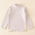 thumbnail image 5 of idosla Girls Mock Turtleneck Long Sleeve Shirt Basic Base Layer Casual Tee Tops for Toddler Kids (Light Purple, 3-4 Years), 5 of 5