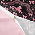 thumbnail image 4 of Catabedysis Pink Bows ABC Print A Bedding,Personalized Monogrammed Gifts Duvet Cover Full For Girls,Pink Reversible,3pcs,1 Duvet Cover and 2 Pillowcases, 4 of 6