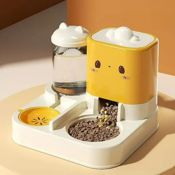 Automatic Pet Feeder for Cats and Dogs with Food Bowl and Water Dispenser Universal Pet Feeding Supplies
