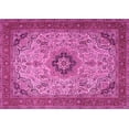 thumbnail image 1 of Ahgly Company Indoor Rectangle Medallion Pink Traditional Area Rugs, 5' x 7', 1 of 4