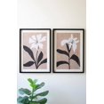 thumbnail image 1 of Decoración mural KALALOU con 2 estampados florales enmarcados, 50 x 70 cm, 1 of 1