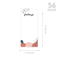 thumbnail image 5 of Koyal Wholesale Terracotta Abstract Shapes Printable Wedding Paper Menu Cards for DIY Printer, Pack of 52, 5 of 5