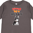 thumbnail image 4 of Inktastic Siberian Husky Dog Gift Puppy Boys or Girls Long Sleeve Toddler T-Shirt, 4 of 5