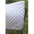 thumbnail image 2 of Horse Quilted ENGLISH SADDLE PAD Tack Trail Riding White 72M02C, 2 of 3