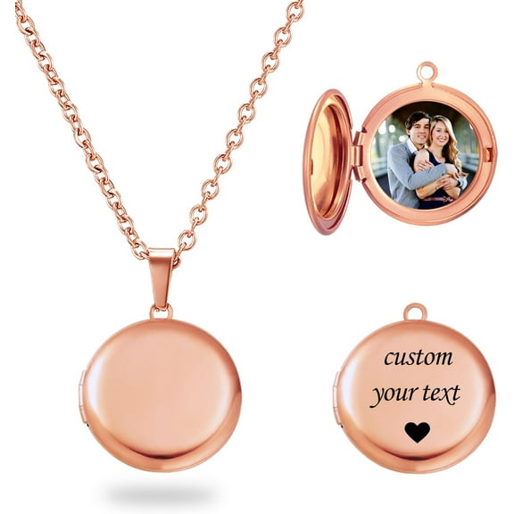 Heart Locket Necklace That Holds Pictures Silver Locket Necklace Custom Photo Lockets For Women Personalized Birth Flower Necklace For Women[o7380]